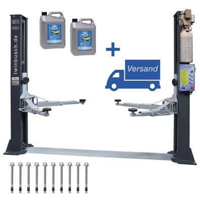 Twin Busch® Garagen Modell - 2 Säulen Kfz Hebebühne 4200 kg inkl. Öl und Versand (DE)