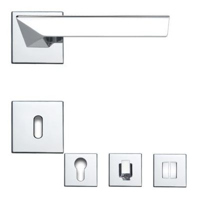 Linea Cali Trio Zincral Türdrücker Rosettengarnitur chrom Türgriff