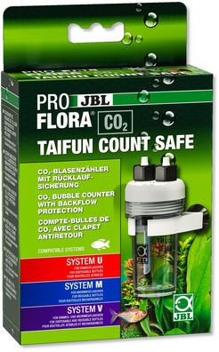 JBL ProFlora Co2 Taifun Count Safe - Blasenzähler mit integriertem Rückschlagventil