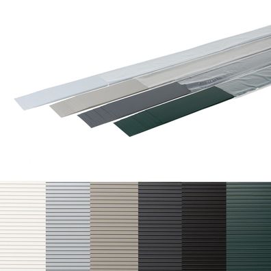 Sichtschutzstreifen für Doppelstabmattenzaun 10er Pack a 2,53m 1,5mm Sichtschutz