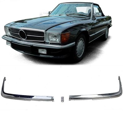 Chrom Blenden EU Front Stoßstange 3-teilig für Mercedes SL R107 SLC C107 71-89