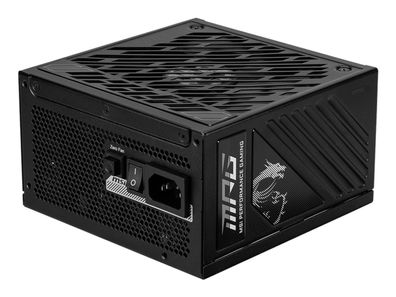 MSI MPG A1000GS PCIE5, 1000 W, 100 - 240 V, 50/60 Hz, Aktiv, 120 W, 1000 W