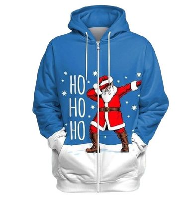 Weihnachts Kapuzen 3D Druck er Hoodies Pullover Jacket