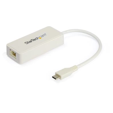 StarTech US1GC301AUW USB Netzwerkadapter (Ethernet Adapter mit extra USB Anschluss, U