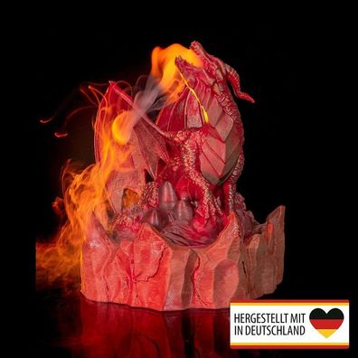 Luftbefeuchter Raumerfrischer Diffuser Drache - Handbemalt und Nachhaltig