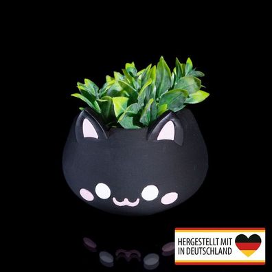 Pflanztopf Blumentopf Übertopf Katzenkopf - Kreative Deko für Pflanzenliebhaber