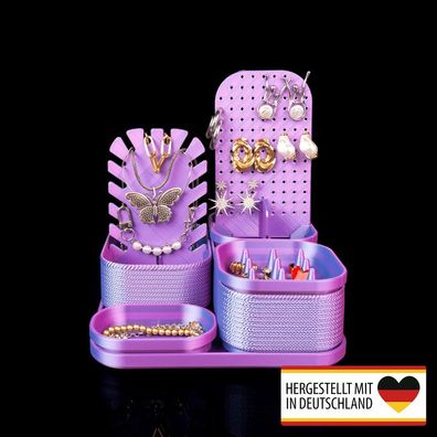 Violettes Schmuckstück Organizer Aufbewahrung- Kreatives Ordnungswunder