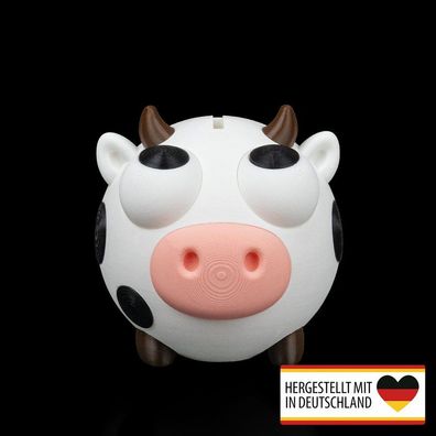 Spardose Sparschwein Sparbüchse Muh die Kuh - Dein tierischer Sparhelfer
