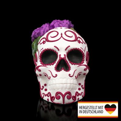 Totenkopf Calavera Carmen - Mystische Tischdeko für dein Zuhause