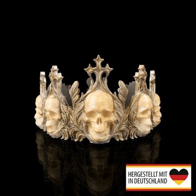 Krone der Verdammnis - Mystisches Accessoire für Dein Zuhause mit Totenköpfen