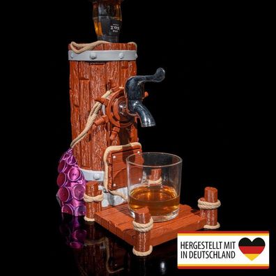 Getränkespender, Zapfanlage, Barkeeper im rustikalen Holz-Look - 26cm Charme für dein