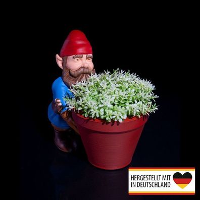 Pflanztopf Blumentopf Übertopf Gartenzwerg - Kreative Gartendekoration für deinen Auß