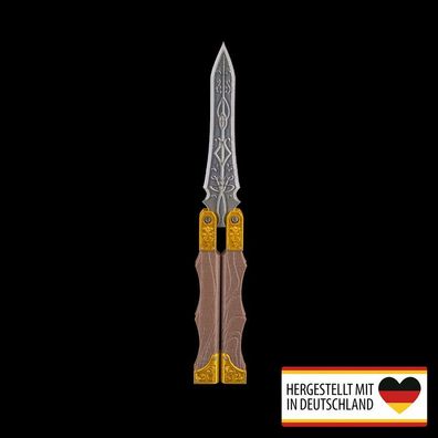 LARP-Waffe Schattentänzer-Balisong Butterfly - Dein flexibler Trainingsmesser für Abe