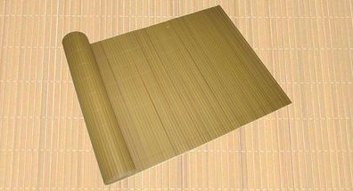 Sichtschutzmatte bambus PVC, 90 x 500 cm, Zaunblende, Windschutz : bambus