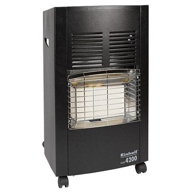 Keramik Gasheizer Einhell KGH 4200 (Inkl. Gasdruckregler), Schwarz, 4200 Watt