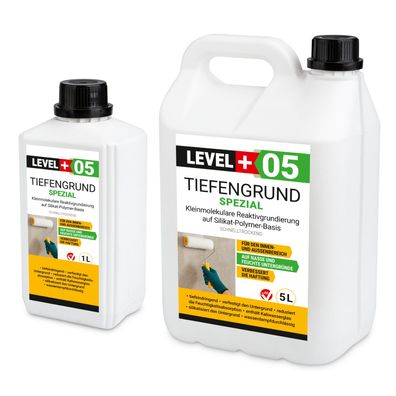 Tiefengrund 1-25L Spezial Grundierung mit Kaliwasserglas unter Flüssigfolie L+05