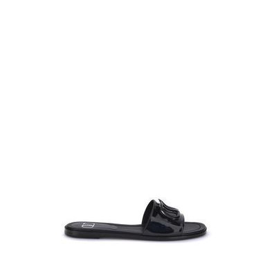 Valentino Garavani Patent leathe VLogo slide Sandals