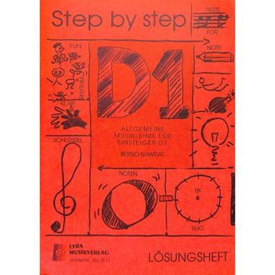 Lyra Musikverlag Step by Step - D1 Lösungsheft