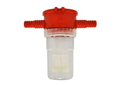 Schmutzfilter Filter Wasserfilter Wasser Feinfilter 10 + 12 mm rot 300f125 NEU