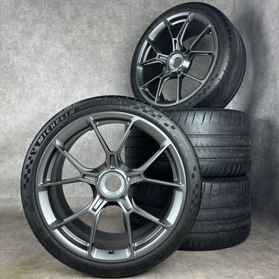 Sommerräder Original Porsche 992 GT3 Felgen 20/21"Touring Darksilver 992044680CA