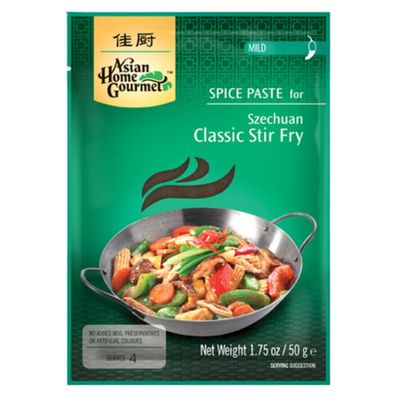 Asian Home Gourmet Szechuan Classic Würzpaste Wokgericht 50g