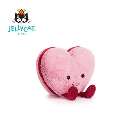 Jellycat Colette Herz Macaron selten brandneu mit Etikett + Staubbeutel
