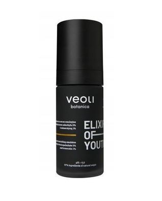 Veoli Botanica Verjuengungselixier Serum mit Tetrahexyldecyl Ascorbat 5%, Aufhell