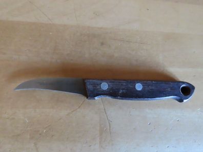 Schälmesser Kartoffelmesser Gemüsemesser mit gebogener Klinge Zwilling Holzgriff