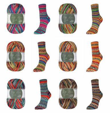 100g Flotte Socke Legato 4-fach Sockenwolle Strumpfgarn Stricken GP 59,50€/1kg