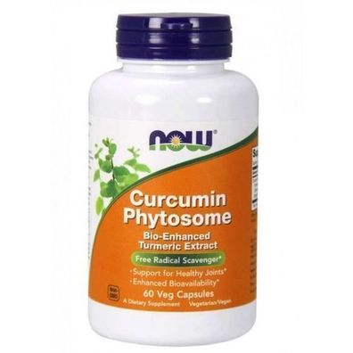 Now Foods Curcumin Phytosome, 60 Kapseln - Hochwirksames Curcumin Supplement für
