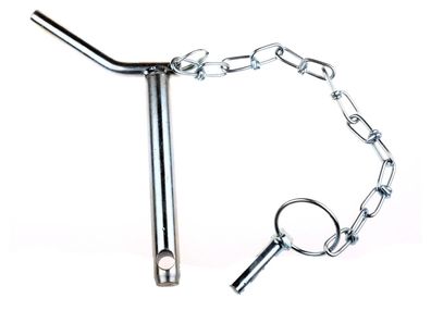 Unterlenkerbolzen - Sicherungsbolzen Kat. 2 Ø 28mm - 135/151mm - kpl. mit Kette