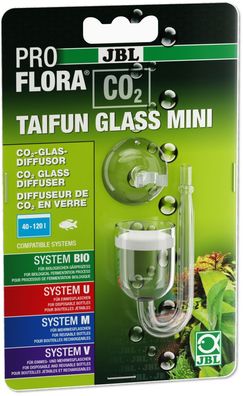 JBL ProFlora CO2 Taifun Glas Mini - Diffusor 40-120 Liter