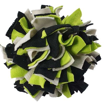 Hunde Spielzeug Schnüffelball grün/schwarz/grau - groß ca. 18 cm