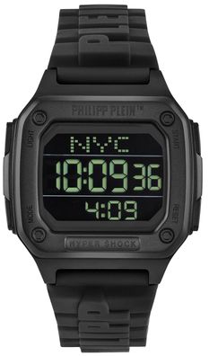 Philipp Plein Digitaluhr Hyper $hock Schwarz PWHAA0221