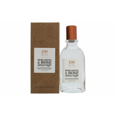 100BON Bergamote & Rose Sauvage Refillable Eau de Parfum 50ml Spray