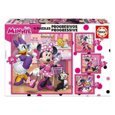 Puzzle Minnie Mouse Happy Helpers Progressiv 12-16-20-25 Stücke