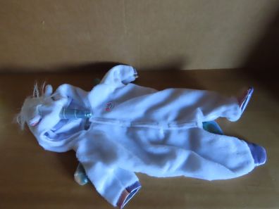 Puppenkleidung Overall mit Kapuze weiß Einhorn mit Flügel Zapf Creation