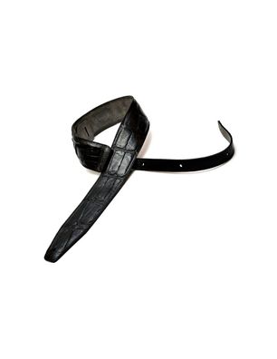 Bourbon Strap Guitar Crocodile Black