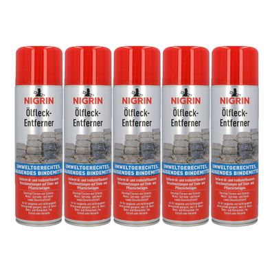 5x NIGRIN Ölfleck Entferner saugendes Bindemittel 500ml Ölfleck Entferner