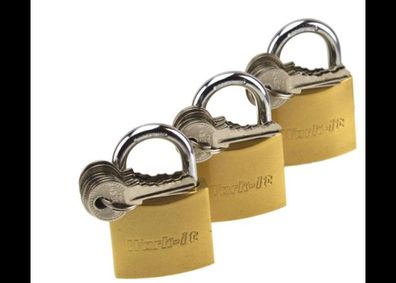 Vorhängeschloss Set 3-tlg. DLG für Sicherheit und Schutz