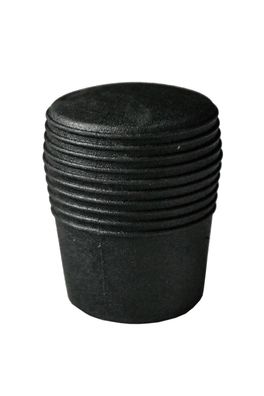K&M Fußkappe schwarz 22mm