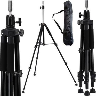 Stativ Kopfstand für Friseur-Trainingsköpfe ST09-SCHWARZ professionelle Premium-Linie