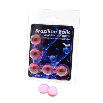 Set 5 brasilianische Bälle Gel Refresh Vibrationseffekt