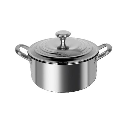 Edelstahl Kochtopf geeignet für alle Herdarten, Antihaftbeschichtet