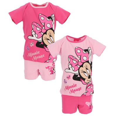 Minnie Mouse Shortama – Kinderpyjama & Sommer Schlafanzug aus 100% Baumwolle