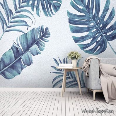 Tropische Bananenblatt Wandbild Fototapete Wohnzimmer Dekoration 7238