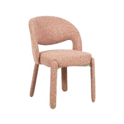 Bronx71 Esszimmerstuhl Dean Bouclé terrakotta