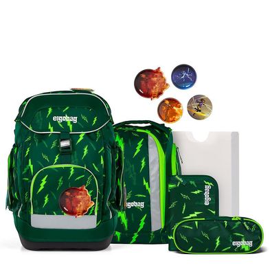 ergobag Maxi Schulrucksack SET 6tlg Bärtastisch, Bärtastisch, Mädchen & Jungen