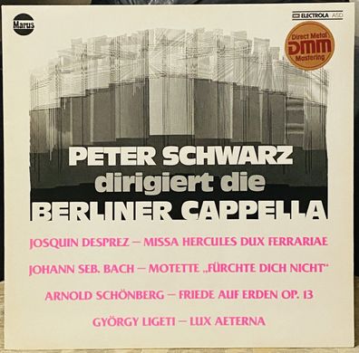 LP: Peter Schwarz dirigiert die Berliner Cappella (1985) Marus, Electrola 308 539 D