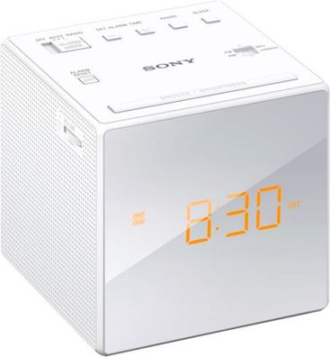 SONY Uhrenradio, ICF-C1W weiß